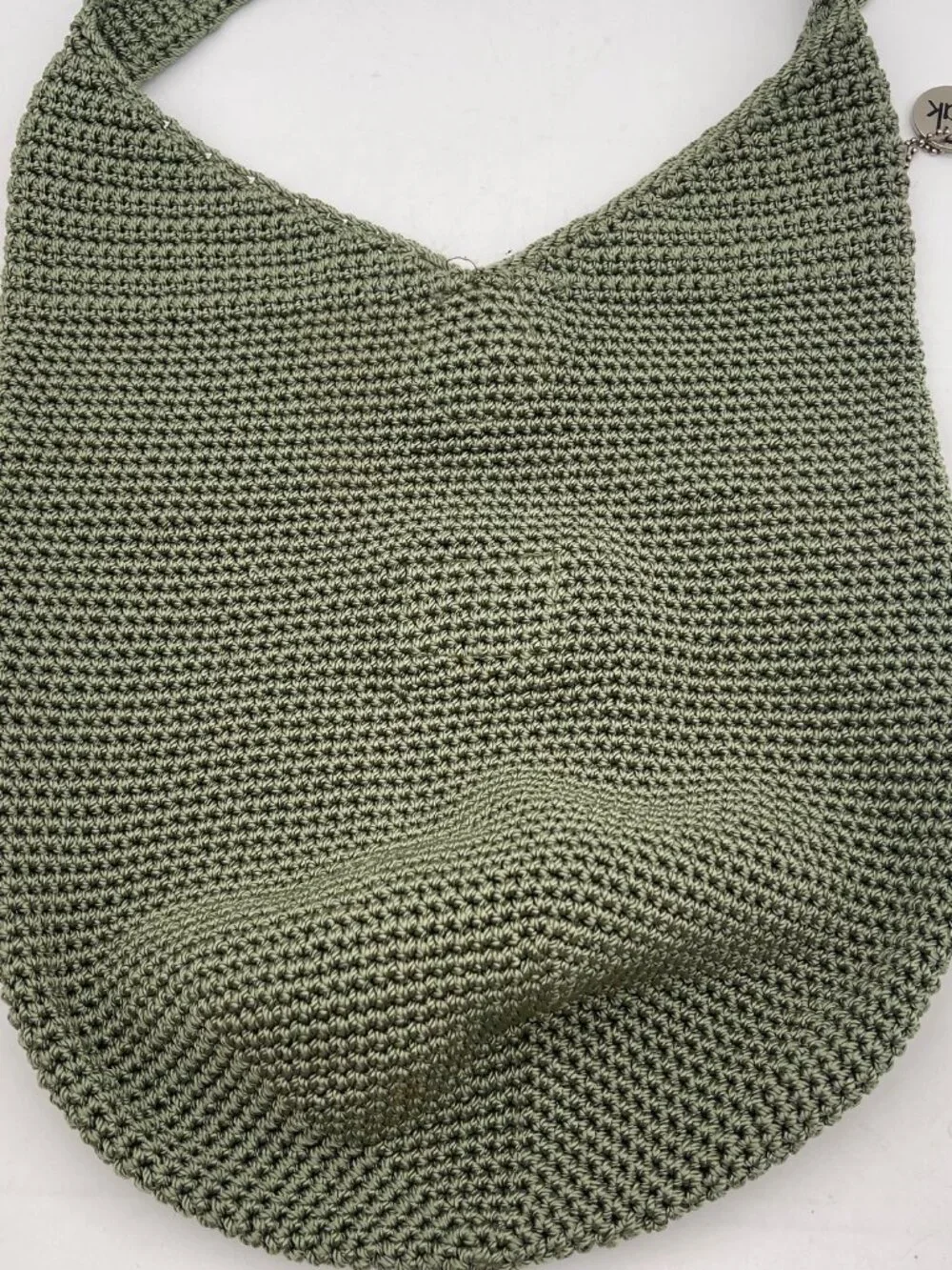 The Sak Knit Crochet Hobo Bag Purse Shoulder Bag Handbag Bucket Large Green - Picture 6 of 10